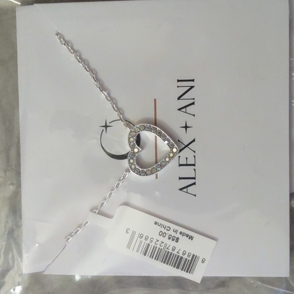 Alex and Ani Heart and Crystal Necklace - Picture 4 of 5